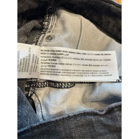 Hollister Epic Flex Black Denim Jeans Men's Size 29x30 Skinny Distressed Ripped - Picture 6 of 9